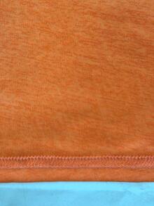 Cárdigan largo de punto para mujer, de unicolor, con diseño de cierre con botones delanteros, ligero - Naranja Coral - Ver 6