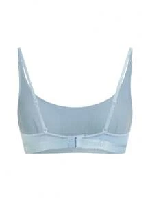 Ocili Leisure Seamstress Girl Solid Color Spaghetti Strap Bra - Blue - View 7