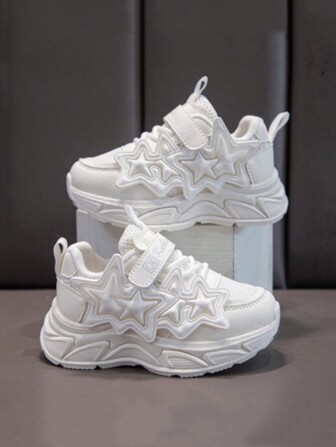 女童运动鞋新款秋季儿童跑步鞋中大童透气休闲鞋幼儿儿童白色运动鞋