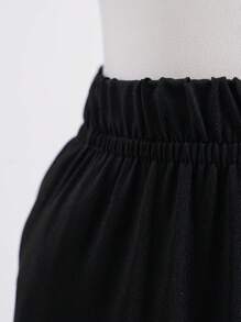 10-Pack Girls' Casual And Comfortable Solid Color Leggings For Summer - Black - View 5