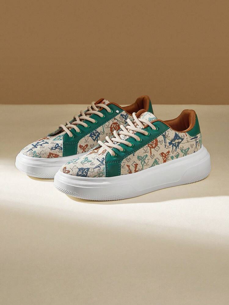 CUCCOO EASI Women's Printed Canvas Shoes, Fashion Versatile Casual Sneakers, Niche Skate Shoes Christmas Halloween