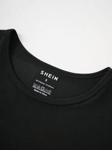 Noixe Skeleton Hand Rhinestone Detail Crop Tee