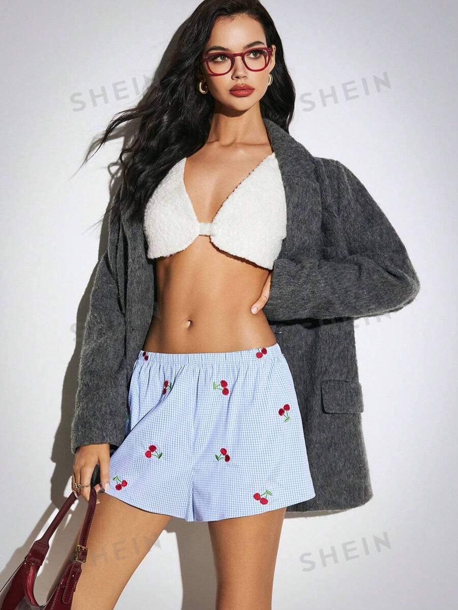 Poéselle Parte superior de tirantes versátil de polar con rayas difuminadas, ropa de mujer, ropa de otoño, unicolor, blusas blancas, para salir, blusas de mujer, blusas cortas de mujer, blusas lindas