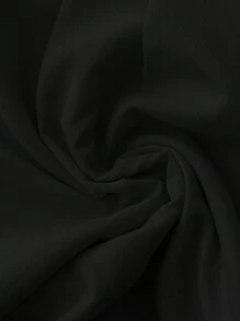 Calvaya Quần dài cài nút đơn giản màu trơn cỡ lớn, mặc thường ngày - màu đen - Xem 3