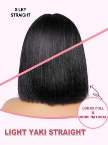 八卦直頭人髮短鬈波布假髮,4x4蕾絲封閉式短鬈波頭帶假髮帶劉海