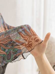 Soleia Plus Size Nữ Thường Ngày Đầy Sao In Hình Mặt Trăng Không Tay Ôm Body Mini Dành Cho Dự Tiệc, Ngày Lễ, Lễ Tốt Nghiệp, lễ Phục Sinh, Lễ Hội Âm Nhạc - Nhiều màu - Xem 7