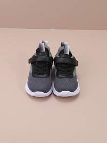 儿童时尚钩环休闲软底舒适网眼透气校园运动鞋