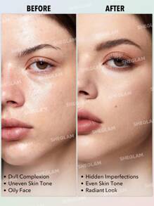 SHEGLAM Radiance Ring 3-In-1 Correcting Setting Powder 3-In-1 Brightening Oil Control Loose Setting Powder Matte Poreless Waterproof Long Lasting Brand Beauty Makeup Face Paint Cosmetic For Women Girls Perfect For Spring Summer Ideal For Y2K Fancy Fashion Suitable For Birthday Mother'S Day Gift Rave Party Ready Best Color - Multicolor - View 3