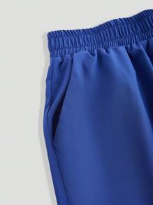 TaskEZ Plus Size Women's Contrast Color V-Neck Short Sleeve Top With Pockets And Pants Uniform, Plus Size Uniforms & Scrubs - Navy Blue - View 10