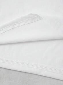 INAWLY Áo thun nữ cổ tròn tay ngắn in họa tiết mùa hè thường ngày Áo thun họa tiết cho nữ - trắng - Xem 6