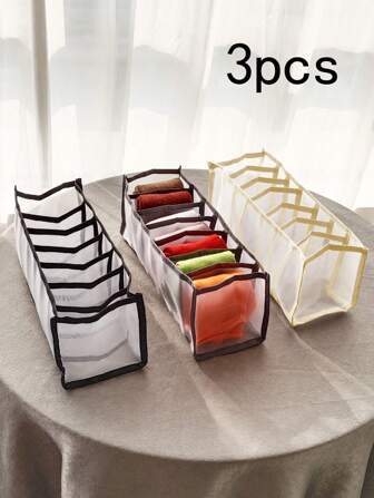 1 件衣柜衣服整理器抽屉隔板 3 种尺寸带透气网布和坚固手柄，更新 600D 材料装饰秋季装饰节日装饰房间装饰家居装饰秋季装饰卧室装饰圣诞节节日礼物