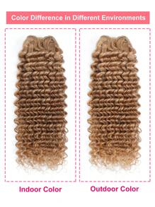 1PC Pineapple Wave Human Hair Bundles Honey Blonde 27# Color Unprocessed Virgin Human Hair Weave Double Weft For Women - S27 - View 5