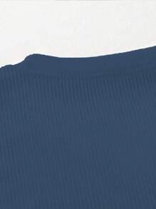 INAWLY Plus Size Crew Neck Daisy Print Long Sleeve Loose Casual T-Shirt Graphic Tees Women Tops For Spring, For Winter Fall For Women - Dusty Blue - View 6