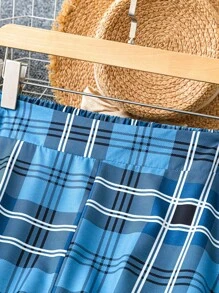 SHEIN Clasi 大尺碼格紋裙