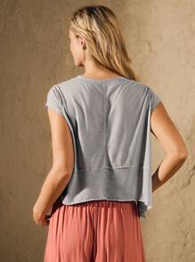 VARSIVA 运动夏季户外基本款针织衫 - 淺灰色 - 查看 2