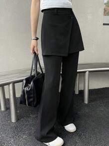 DAZY 1pc Women's Casual 2 In 1 Pants