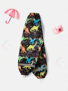 Calça de Chuva à Prova D'água com Estampa de Dinossauro Infantil