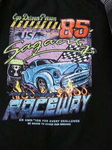 2buc/Set Cămașă Lejeră pentru Fată Tânără Cu Salopetă Tricotată