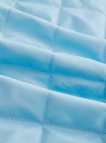 Chiquease Women's Down Vest, Stand Collar Lightweight Quilted Zip-Up Vest - Blue - View 4