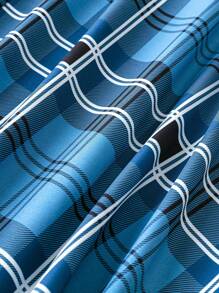 SHEIN Clasi 大尺碼格紋裙