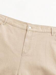 Chillumni Men's Button Distressed Design Straight Casual Comfortable Fashion Denim Jeans - Baby Pink - View 6