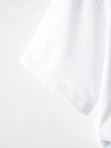 INAWLY Camiseta holgada informal de mujer con lazo y estampado de libros, de manga caída, para verano, camiseta gráfica para mujeres