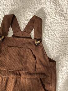 SHEIN Vintaside Kids 1 bộ quần áo liền thân không tay và áo dài tay phong cách đơn giản thường ngày cho bé trai vào mùa thu/đông - Nhiều màu - Xem 3