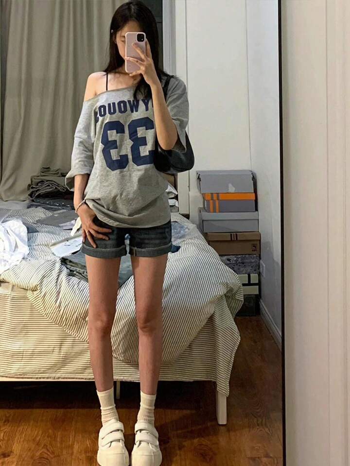 VKEKIEO Valentines Day Gifts Women Casual Letter Printing Short Sleeves O Neck Loose T Shirt Blouse Tops