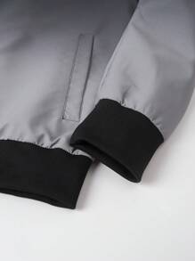 Manfinity Homme Chaqueta de manga larga con gradiente de color para hombres de talla grande - Multicolor - Ver 4