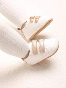 0-1 Year Old Infant Shoes, PU Hook And Loop Upper, Soft Rubber Sole, Non-Slip, Toddler Walking Shoes, Spring/Autumn - Multicolor - View 6