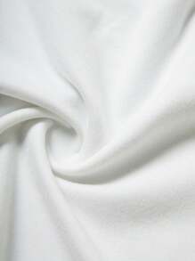 Calvaya Women Solid Color Simple Daily T-Shirt - White - View 5