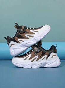 Adjustable Hook And Loop Closure Soft Comfortable Non-Slip Casual Shoes For Teenage Boys, Spring Autumn Fashion Sneakers - Multicolor - View 7