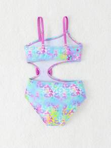 1 Stück süßer Badeanzug mit Leoparden Muster für Baby Mädchen, Sommer Strandurlaub