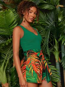 Travachic 女士热带花卉印花度假连体衣 - 彩色 - 查看 6