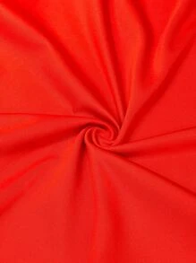 Slaydiva Casual Women Plus Size Solid Color Orange Loose Long Sleeve Cardigan - Orange - View 10