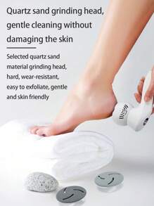 New 10 Pieces Set Of Vacuum Cleaner, Foot Grinder, Full Body Water Wash, Dead Skin And Calluses Removal, Digital Display Rechargeable Electric Foot Repair Machine - Black - View 2
