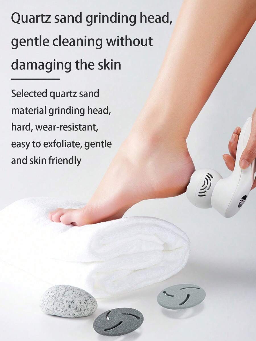 New 10 Pieces Set Of Vacuum Cleaner, Foot Grinder, Full Body Water Wash, Dead Skin And Calluses Removal, Digital Display Rechargeable Electric Foot Repair Machine
