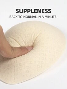 女士创意时尚个性化设计舒适外置胸垫，单独出售 - 杏色 - 查看 3