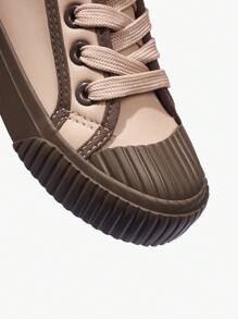 JNSQ 四季女童复古百搭粉色时尚休闲硫化鞋帆布运动鞋，开学季 - 藕粉色 - 查看 7