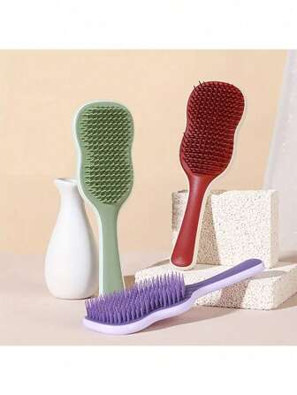 1 Cepillo desenredante para el cabello, Cepillo exfoliante para el cuero cabelludo, Peine desenredante, Cepillos para el cabello, Cepillo desenredante para cabello natural, rizado, liso, seco o húmedo, Cepillo desenredante creativo para todo tipo de cabello, con dientes redondeados que no rascan el cuero cabelludo, Cepillo para el cabello, Peine, Herramientas para el cabello, Productos y accesorios para el cabello para salón de belleza, Artículos esenciales de viaje, Vuelta al cole, Artículos esenciales de viaje y vacaciones, Accesorios para el cabello para mujeres, Cepillo, Cepillos para el cabello, Cepillo para el borde, Cepillar el cabello, Peine para el cabello, Peinar el cabello, Cepillo desenredante, Cepillo de bola, Mini cepillo para el cabello, Juego de cepillos para el cabello, Peine de madera, Cepillo para el cabello, Cepillo, Peine, Cepillo para el cabello hacia atrás, Cepillo para el cabello, Cepillo para el borde, Cepillar el cabello, Peine para el cabello, Juego de cepill