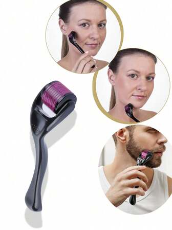 600/540/192 针微针滚轮，适用于面部、头皮和面部毛发，MTS 空气注射面部滚轮美容工具，适用于美容院/家庭使用；海外学生返校礼物，美容，护肤产品，水疗，自我护理，护肤工具，面部护理，美容师用品，按摩，面部按摩工具，面部滚轮