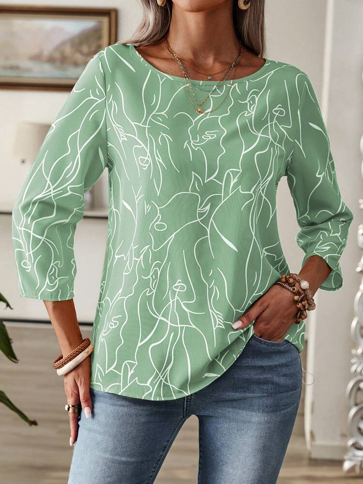 Fall Women Clothes Women Leopard Print Long Sleeve Shirt