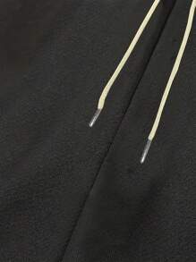 Manfinity Dauomo Men's Casual Drawstring Waist  Print Loose Shorts