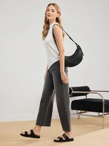 MOTF PREMIUM TÚI VAI ĐƠN GIẢN ĐƠN GIẢN THỜI TRANG NỮ - màu đen - Xem 7