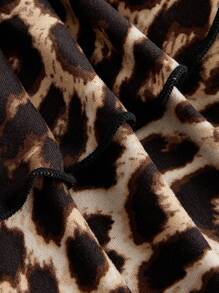 ROMWE J-Fashion Vintage Y2K Gyaru Leopard Print High Waist Mini Skirt For Women - Multicolor - View 3