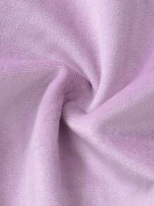 Tween Girl Hooded Padded Coat With Butterfly Embroidery Fluffy Collar Cute Girl Coat - Pink - View 4