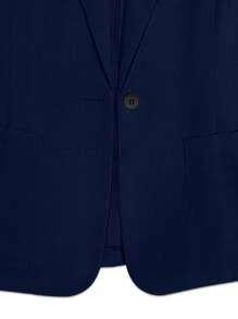 Franclia Women's Lapel Button Down Long Sleeve Elegant Fashion Solid Color Blazer