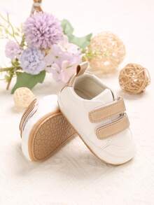 0-1 Year Old Infant Shoes, PU Hook And Loop Upper, Soft Rubber Sole, Non-Slip, Toddler Walking Shoes, Spring/Autumn - Multicolor - View 2