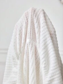 SHEIN Maternity Solid Peplum Tee   Fall Winter Tee - White - View 6