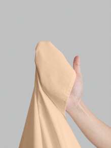 Ontre Women Spring & Autumn Solid Button Half Placket Long Sleeve Loose Straight Casual Dress - Khaki - View 8